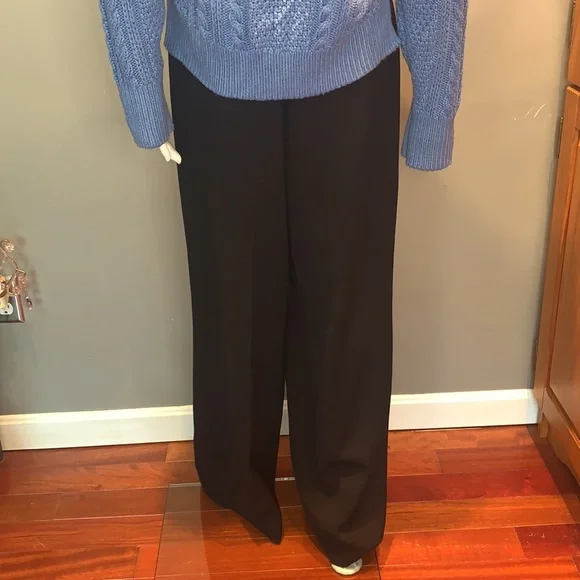 🖤 Akris Black Pleated Wide Leg Pants 🖤 - Picture 8 of 15